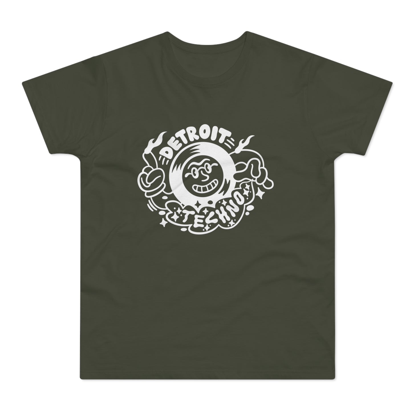 Detroit Techno 2 T Shirt (Standard Weight)