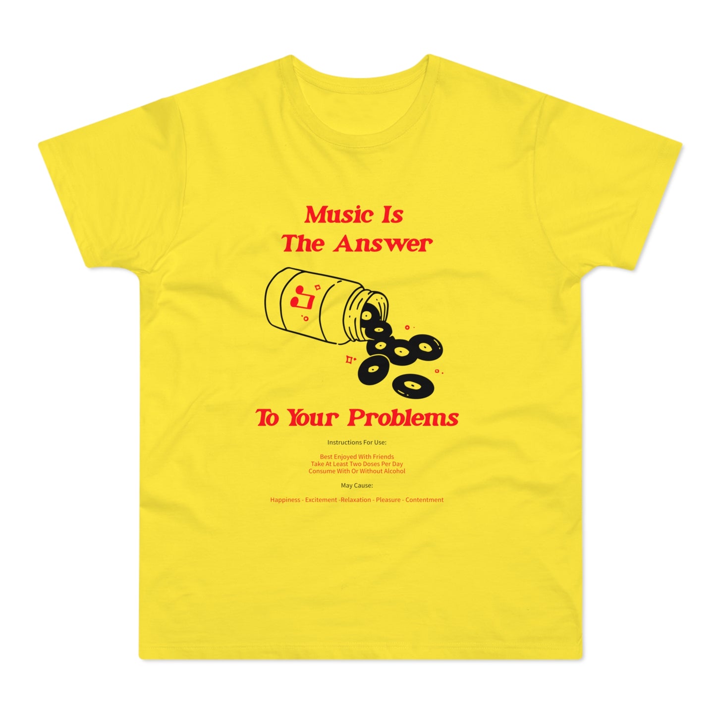 Music Is The Answer T Shirt (Standard Weight)