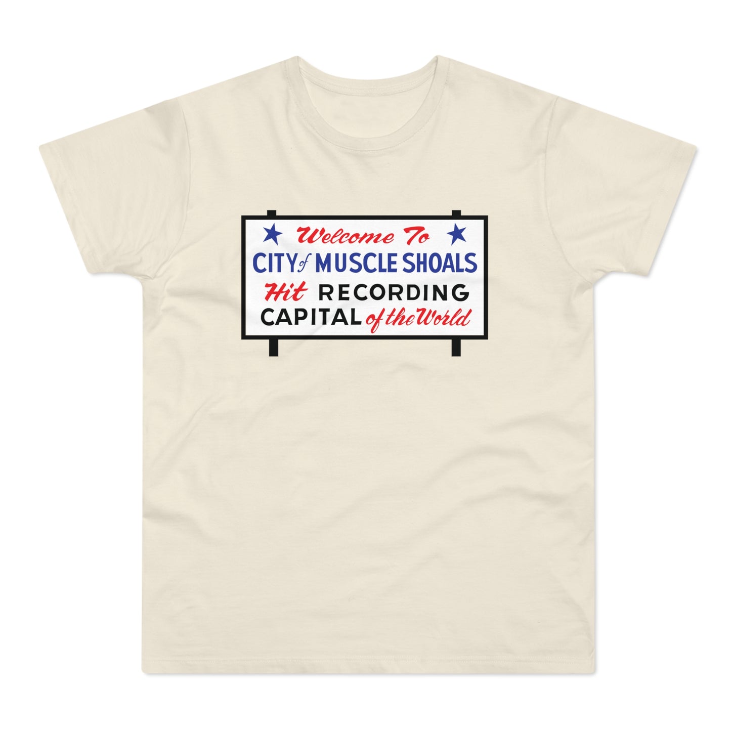 Welcome To Muscle Shoals T Shirt (Standard Weight)