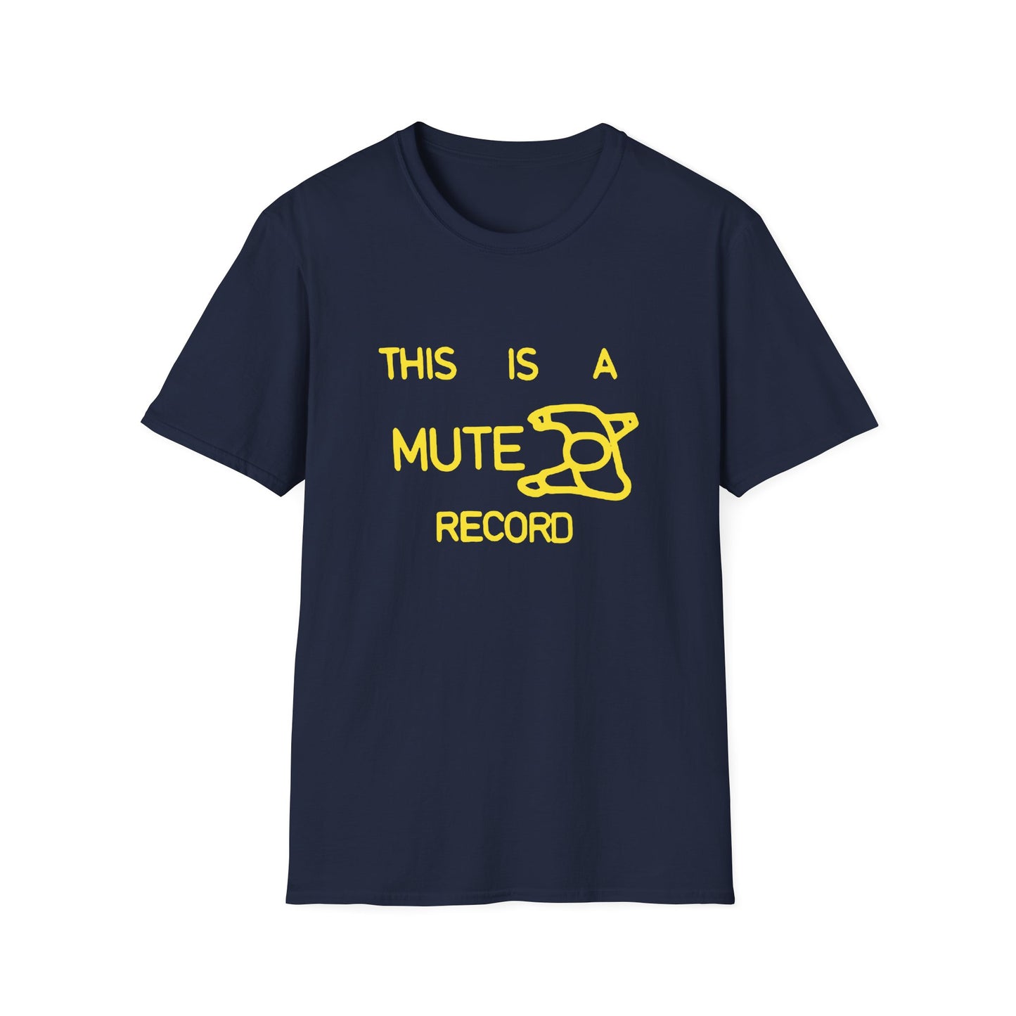 This Is A Mute Record T Shirt (XL) - DEADSTOCK - ONLY 1 UNIT LEFT - 50% OFF