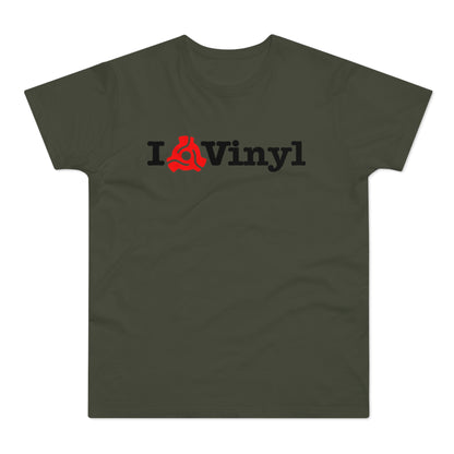 I Love Vinyl T Shirt (Standard Weight)