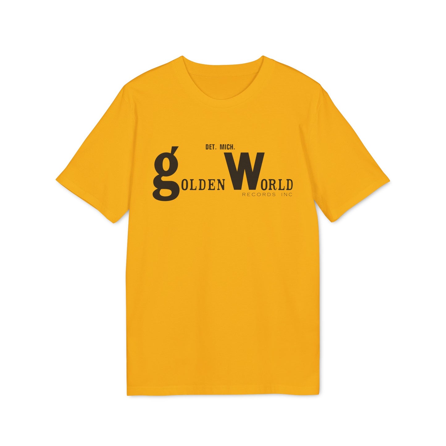 Golden World Records T Shirt (Premium Organic)