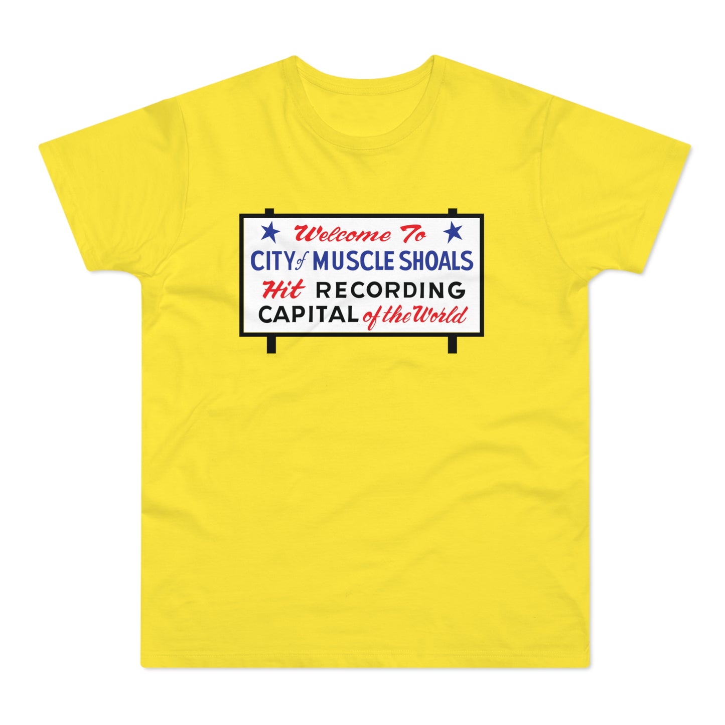 Welcome To Muscle Shoals T Shirt (Standard Weight)