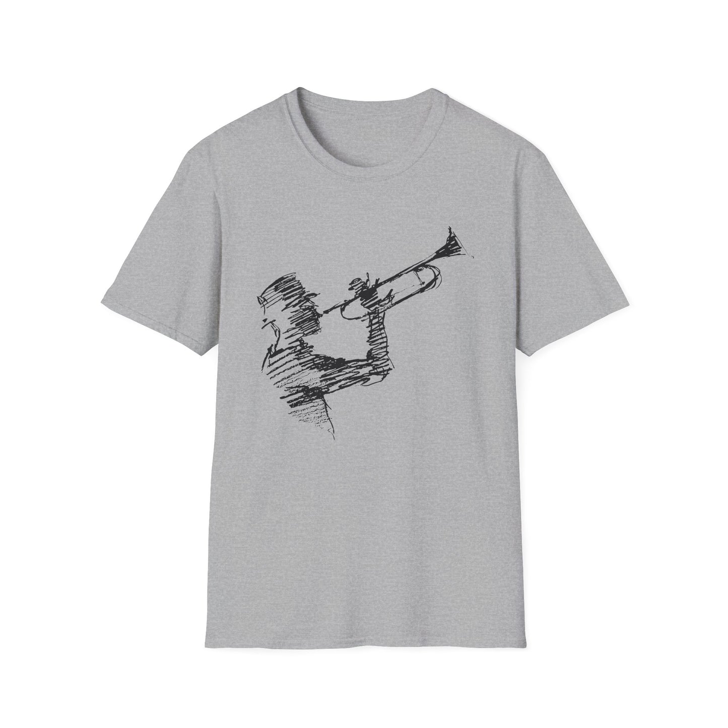 Jazz Trumpet Guy T Shirt (M) - DEADSTOCK - ONLY 1 UNIT LEFT - 50% OFF