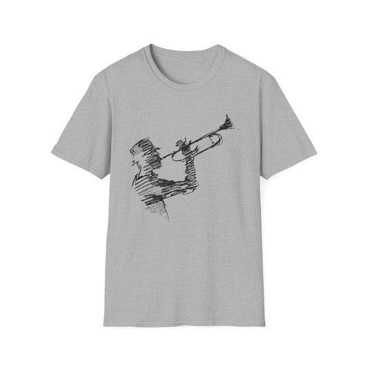 Jazz Trumpet Guy T Shirt (M) - DEADSTOCK - ONLY 1 UNIT LEFT - 50% OFF