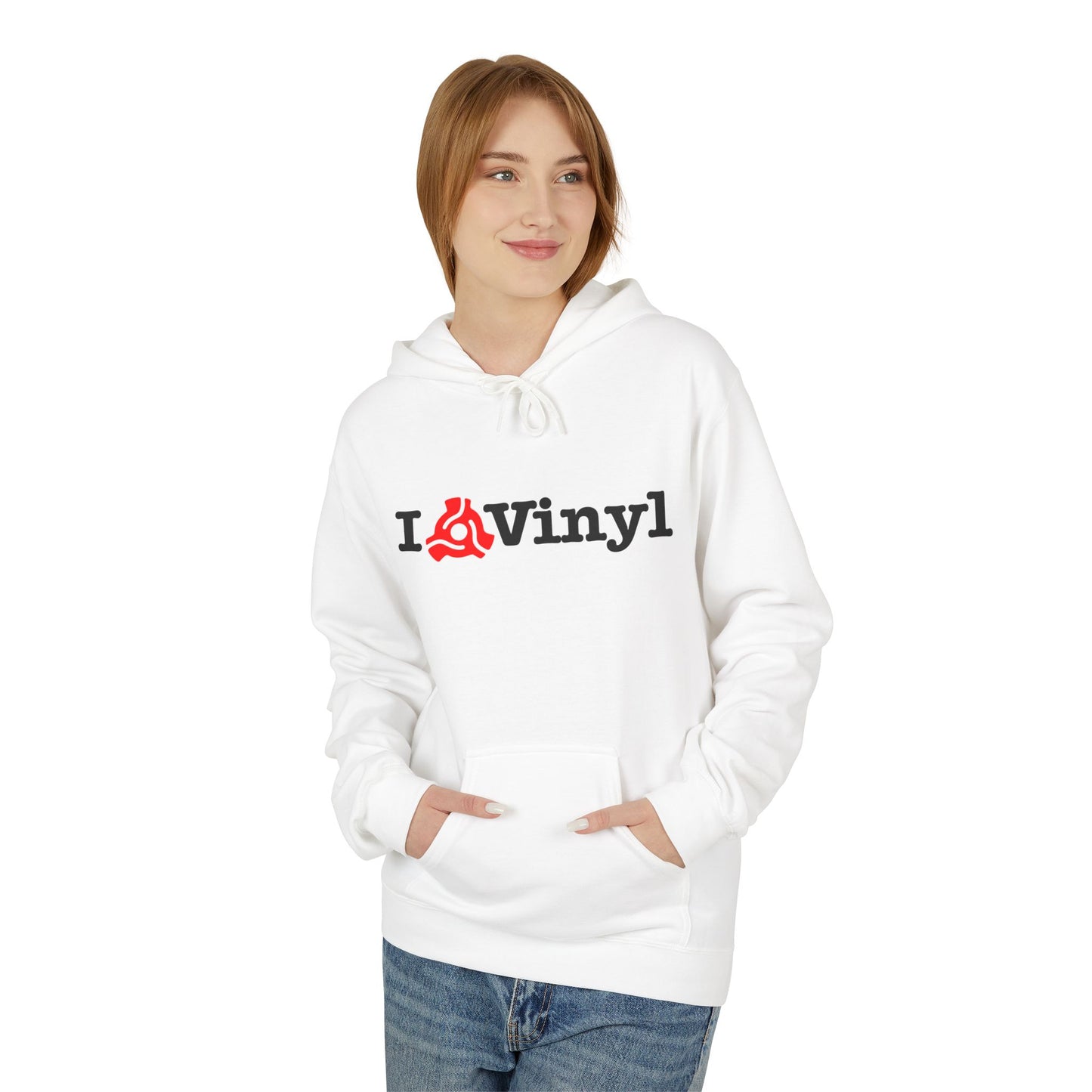 I Love Vinyl Hoodie / Hoody