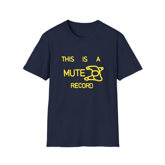 This Is A Mute Record T Shirt (XL) - DEADSTOCK - ONLY 1 UNIT LEFT - 50% OFF