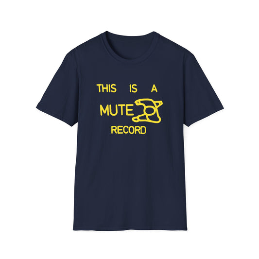 This Is A Mute Record T Shirt (L) - DEADSTOCK - ONLY 1 UNIT LEFT - 50% OFF