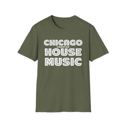 Chicago Created House Music T Shirt (Lightweight)