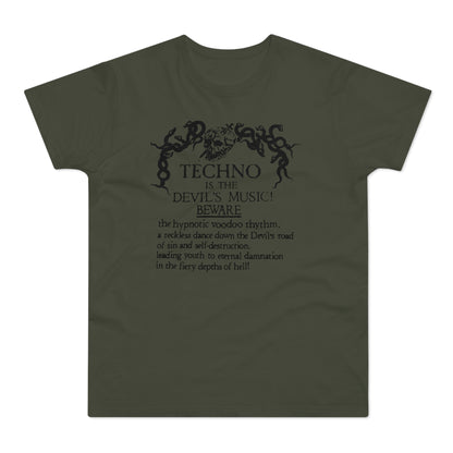 Techno is The Devil's Music T Shirt (Standard Weight)