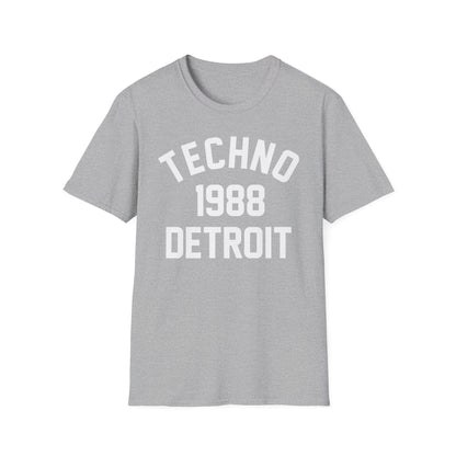 Techno Detroit 1988 T Shirt (Lightweight)