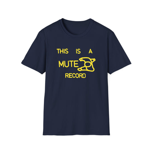 This Is A Mute Record T Shirt (M) - DEADSTOCK - ONLY 1 UNIT LEFT - 50% OFF